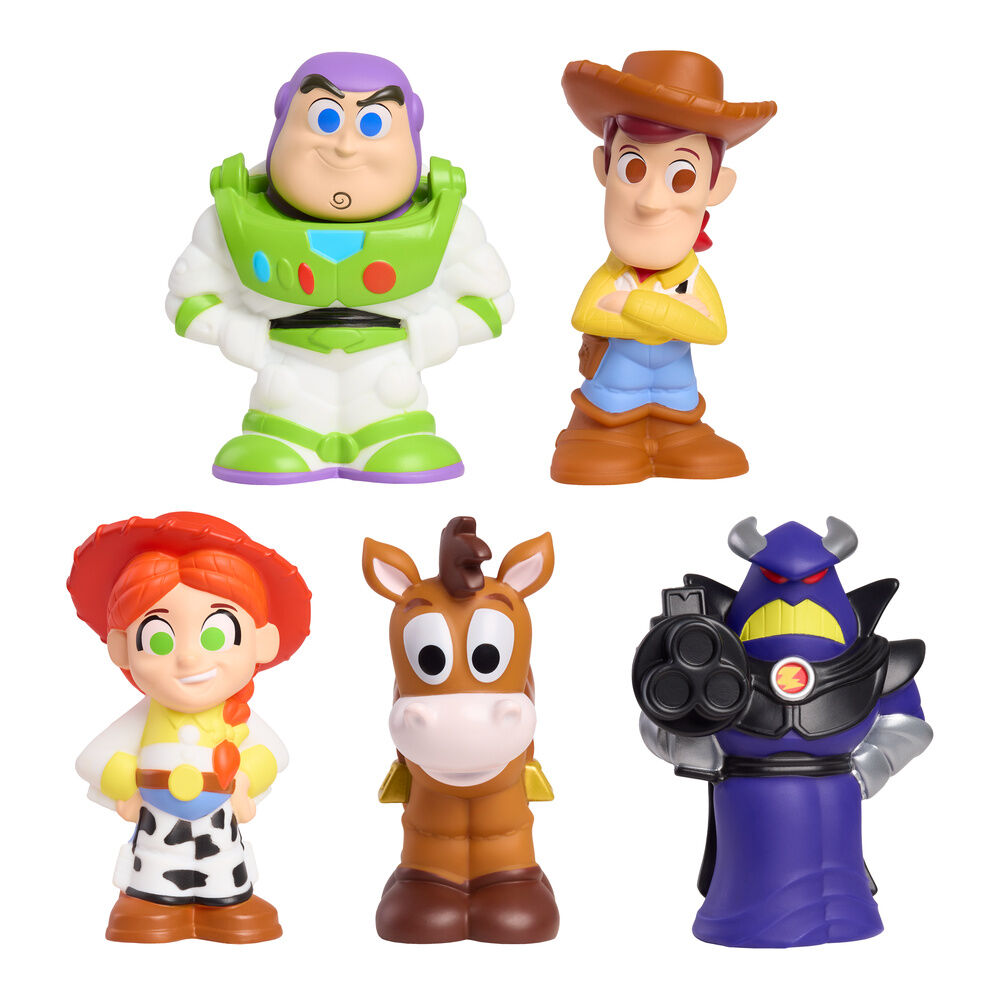 Pack 5 Figuras para Banho Toy Story Disney Pixar