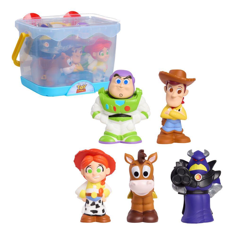 Pack 5 Figuras para Banho Toy Story Disney Pixar