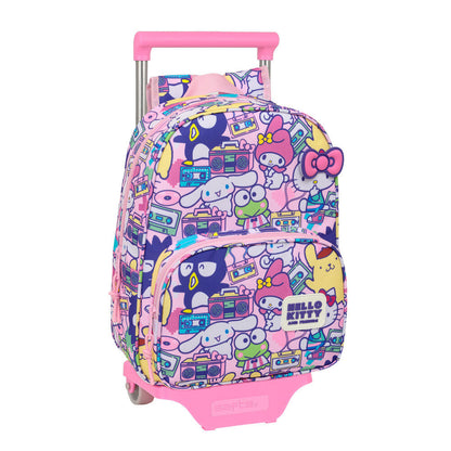 Mochila Pré-Escolar Trolley Hello Kitty &amp; Friends 34cm