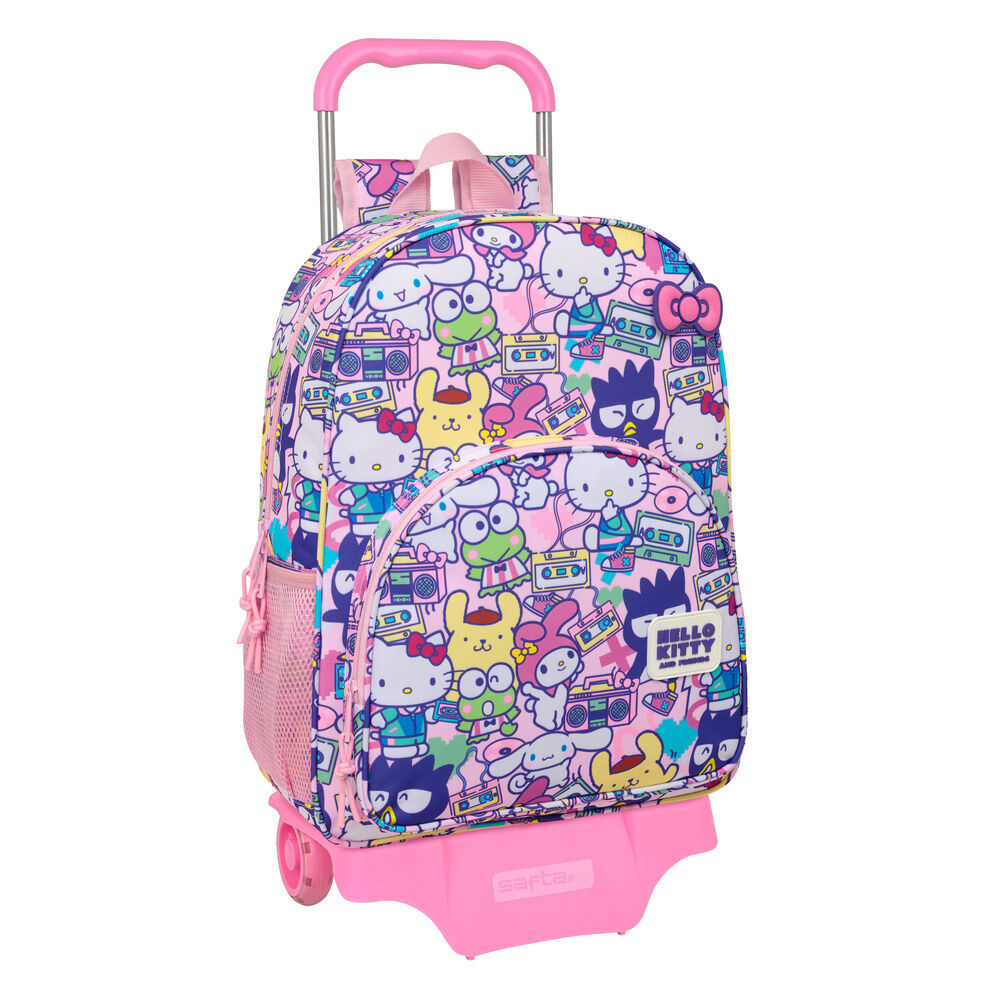 Mochila Escolar Trolley Hello Kitty &amp; Friends 42cm