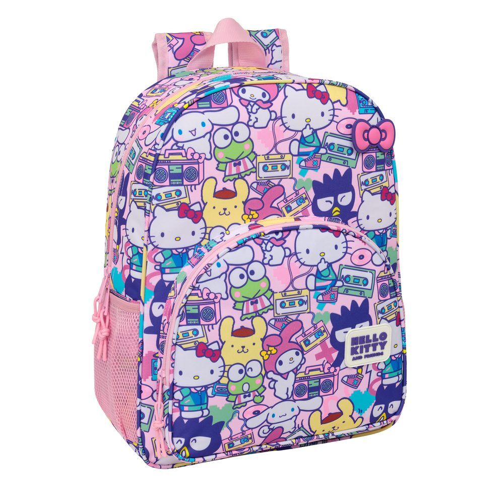 Mochila Escolar Hello Kitty &amp; Friends 42cm Adaptável
