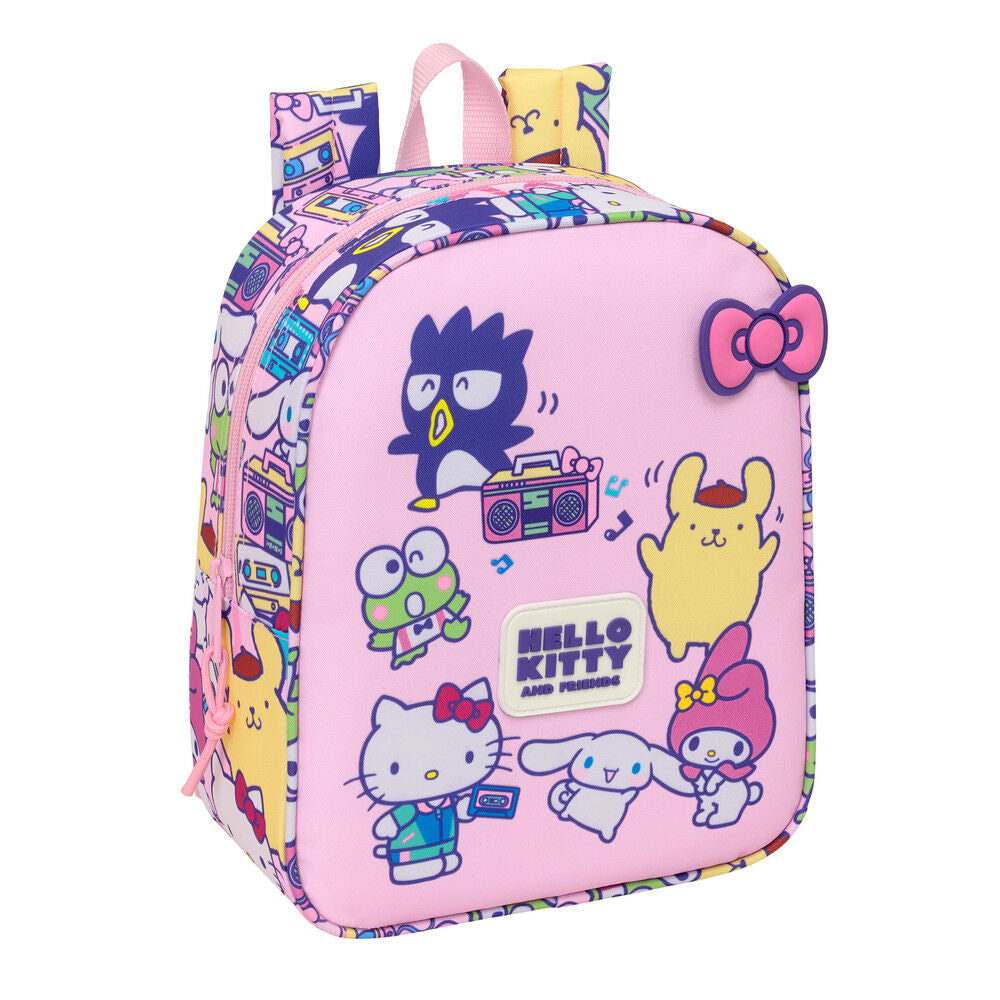 Mochila Creche Hello Kitty &amp; Friends 27cm Adaptável