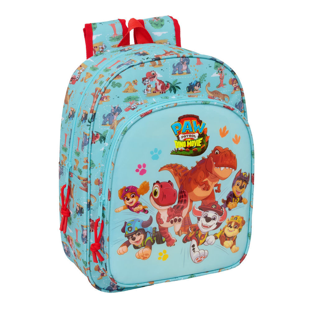 Mochila Pré-Escolar Dino Rescue Patrulha Pata 34cm Adaptável