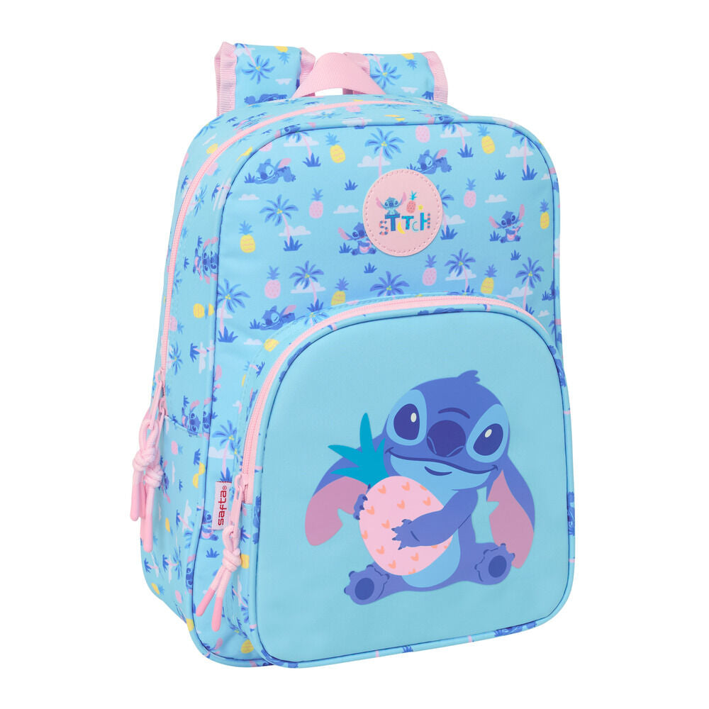 Mochila Pré-Escolar Waves Stitch Disney 34cm Adaptável