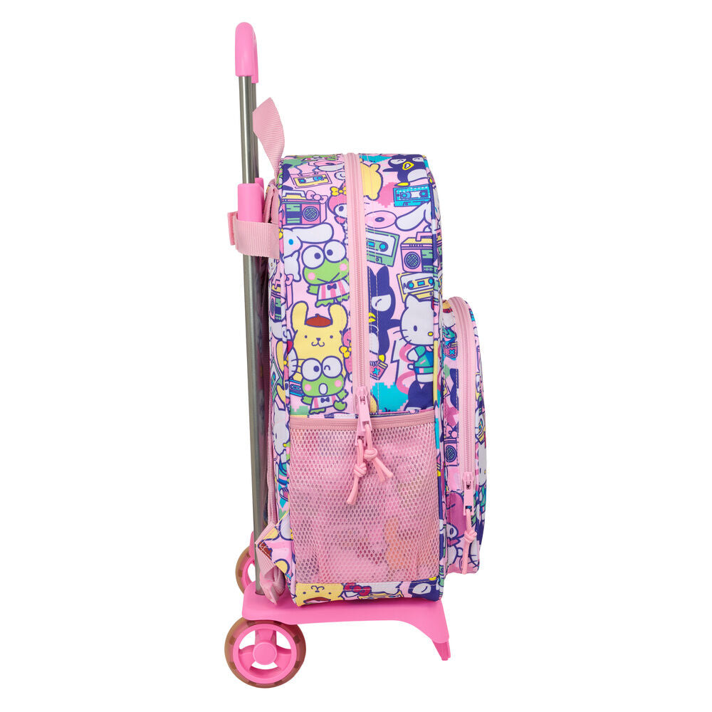 Mochila Escolar Trolley Hello Kitty &amp; Friends 42cm
