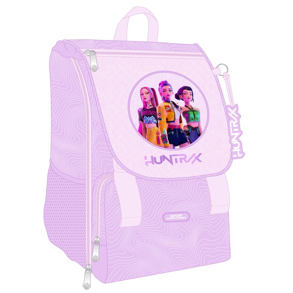 Mochila Escolar Expansível Iconic K-Pop Demon Hunters 41cm