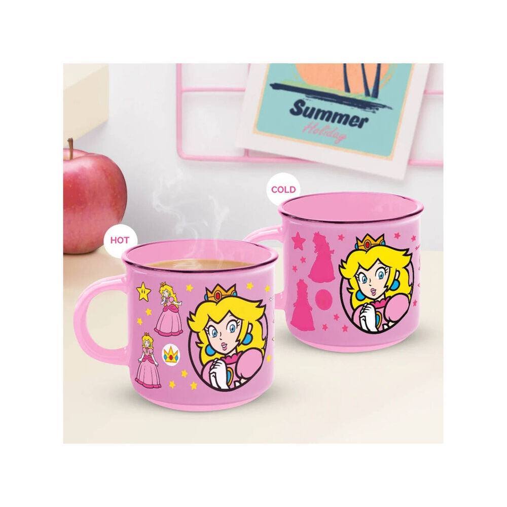 Caneca Térmica Princess Peach Super Mario 350ml