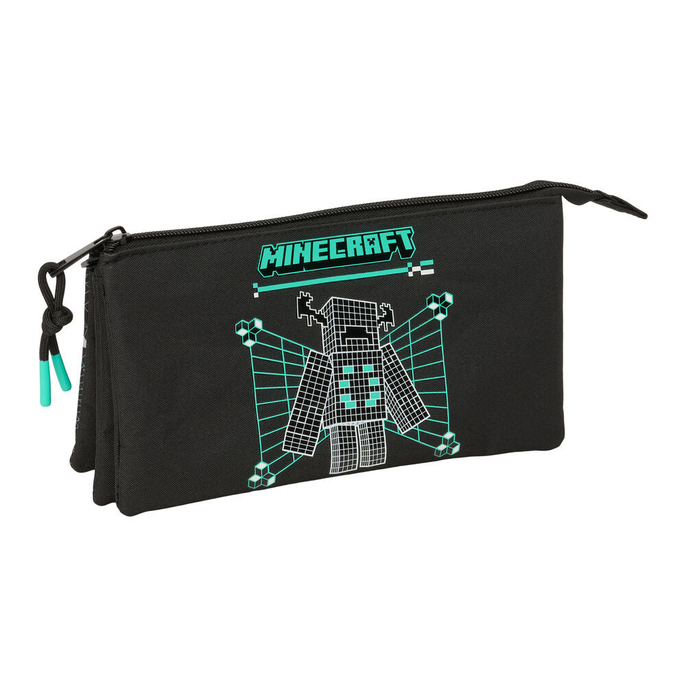 Estojo Triplo Screen Minecraft