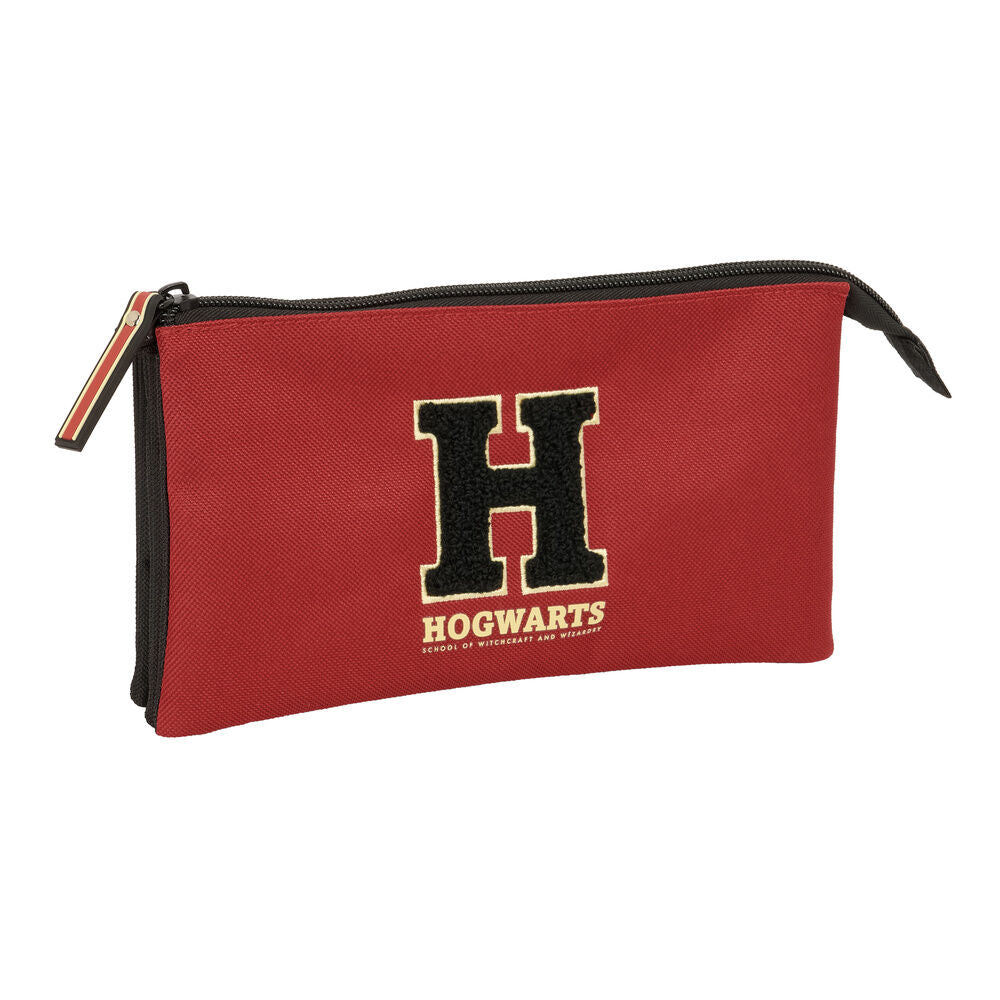 Estojo Triplo Hogwarts Harry Potter