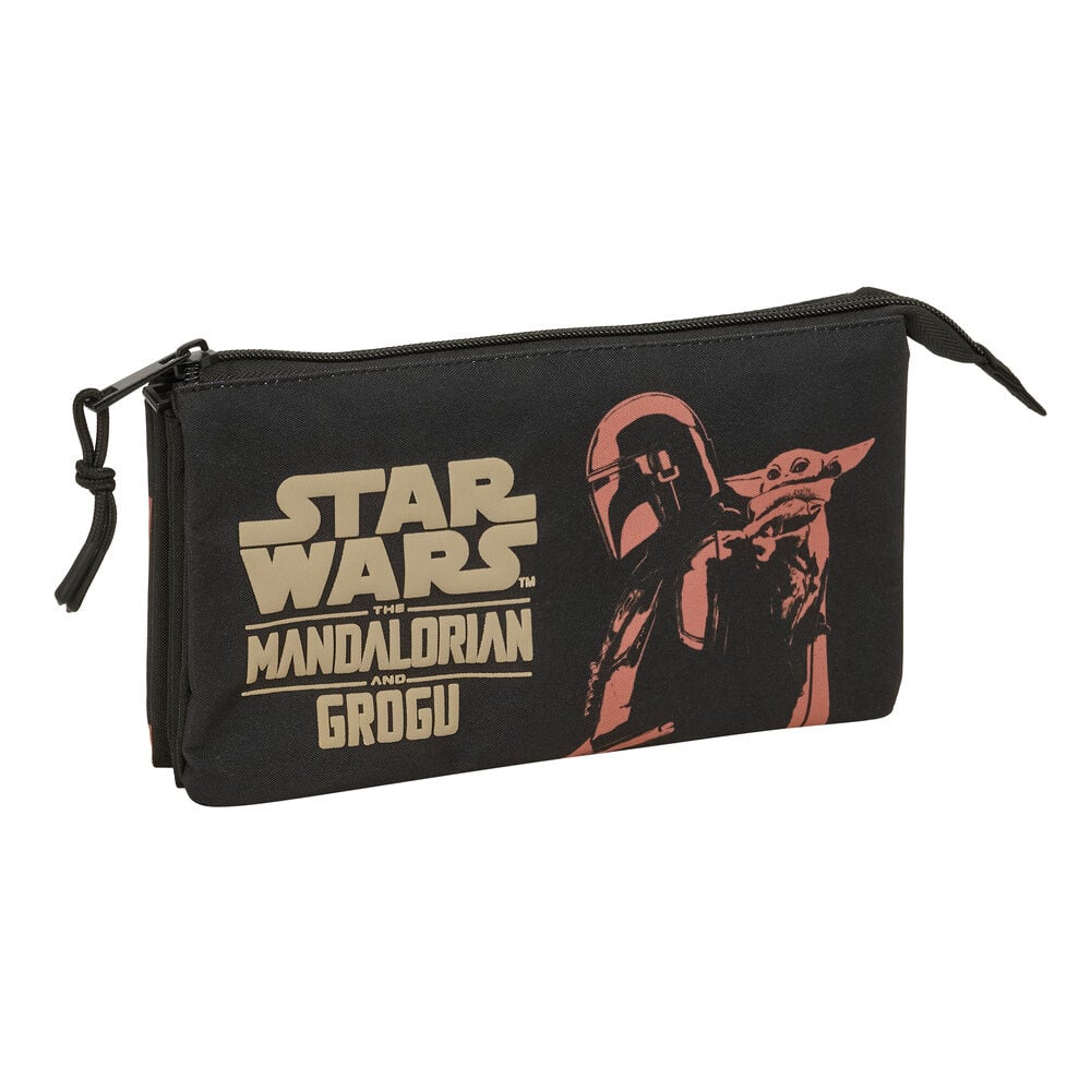 Estojo Triplo Mandalorian &amp; Grogu Star Wars