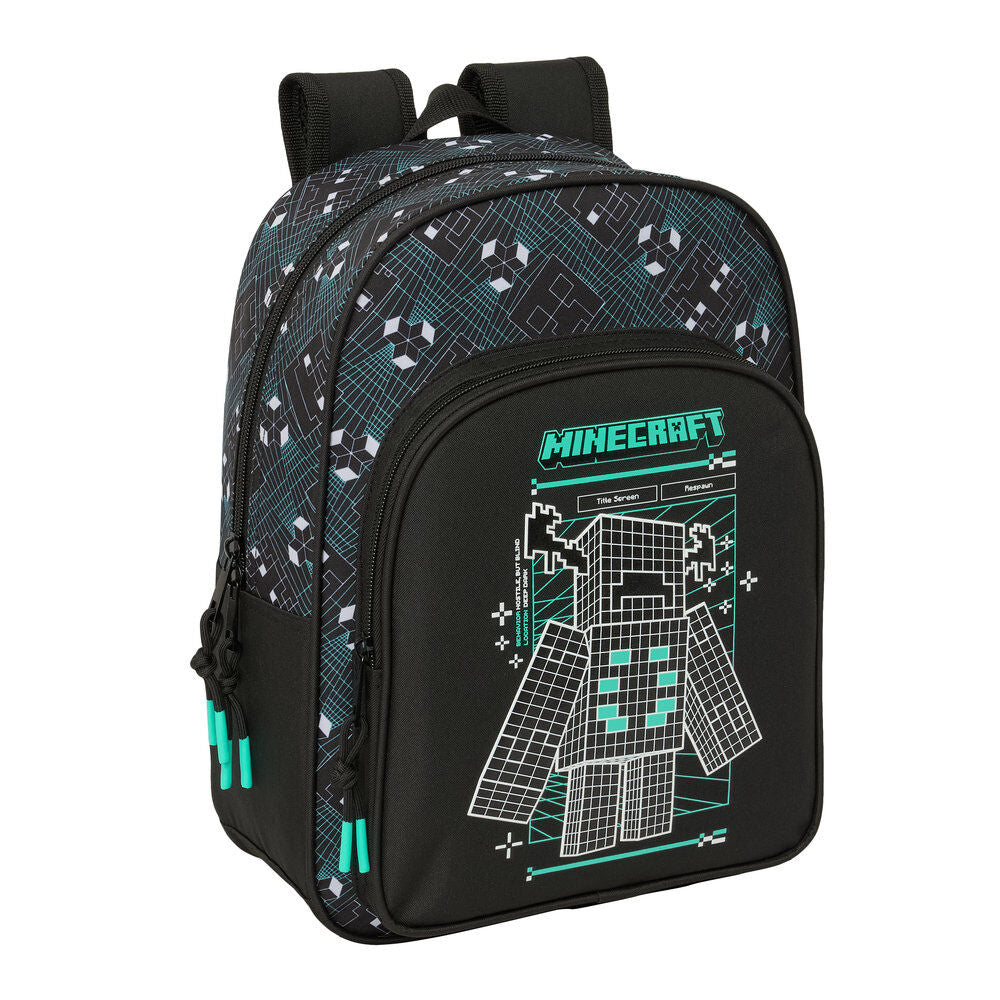 Mochila Pré-Escolar Screen Minecraft 34cm Adaptável
