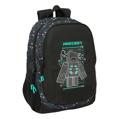 Mochila Escolar Adaptável Screen Minecraft 44cm