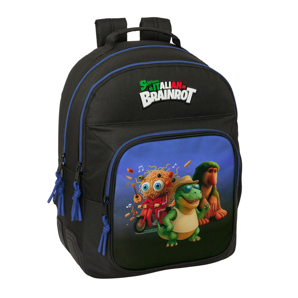 Mochila Escolar Brainrot 42cm Adaptável