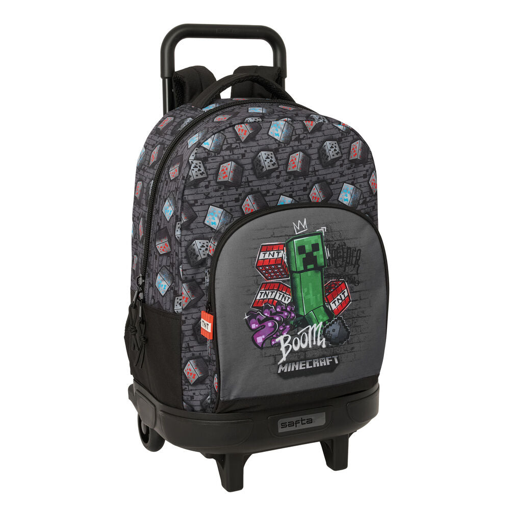 Mochila Escolar Trolley Graffiti Minecraft 45cm
