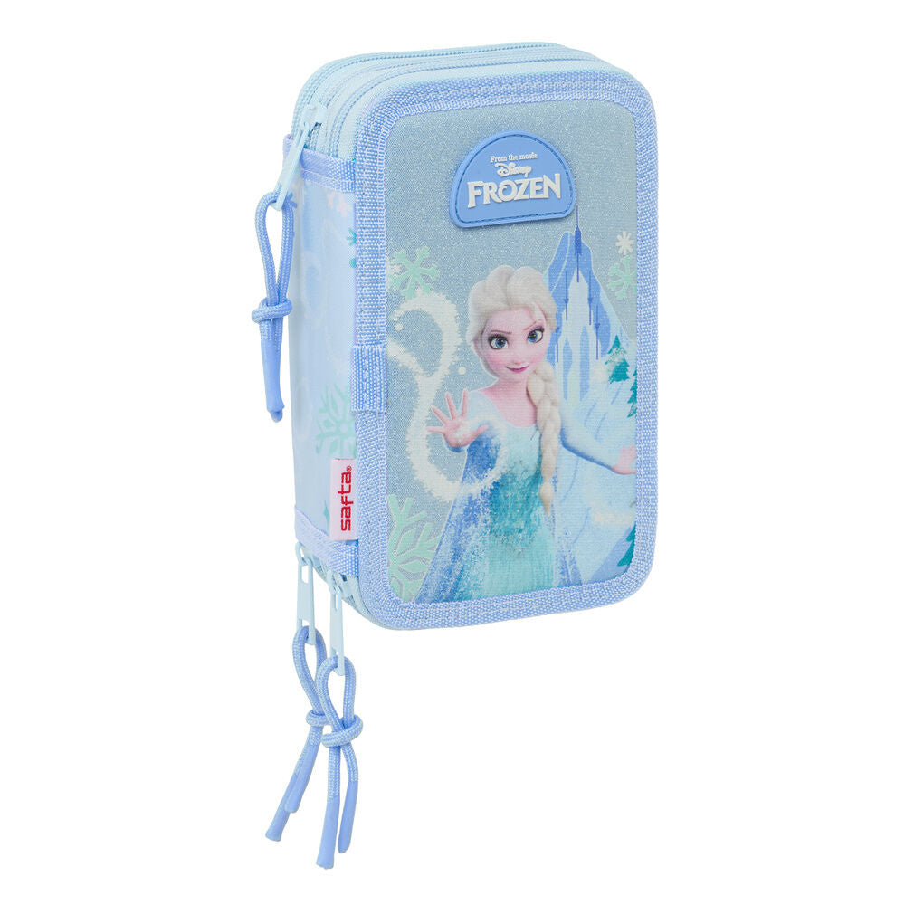 Estojo Triplo Frozen Disney 37pcs