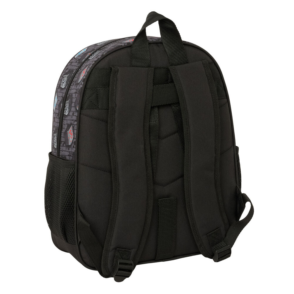 Mochila Escolar Graffiti Minecraft 38cm Adaptável