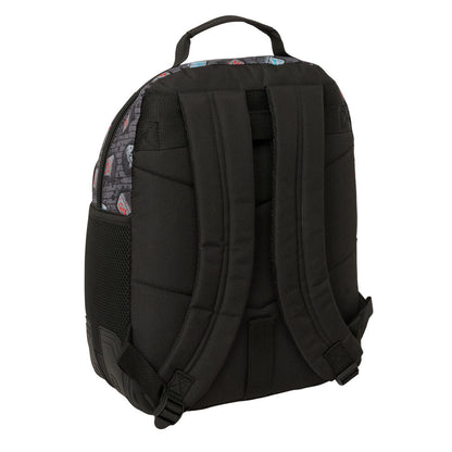 Mochila Escolar Adaptável Graffiti Minecraft 42cm