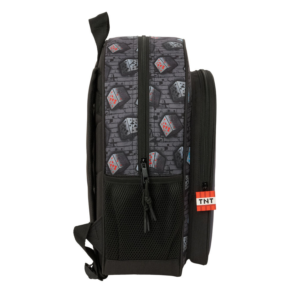 Mochila Escolar Graffiti Minecraft 38cm Adaptável