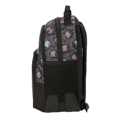 Mochila Escolar Adaptável Graffiti Minecraft 42cm