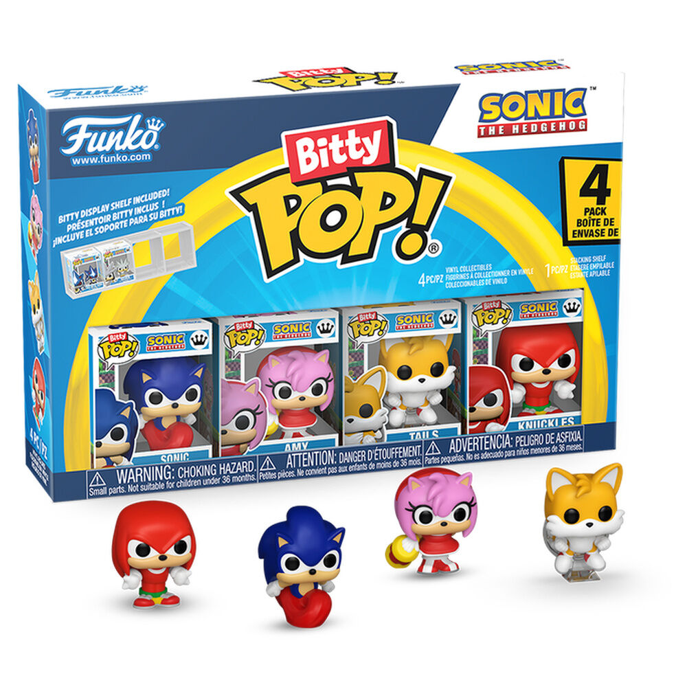 Pack 4 Figuras Funko Bitty POP Sonic The Hedgehog
