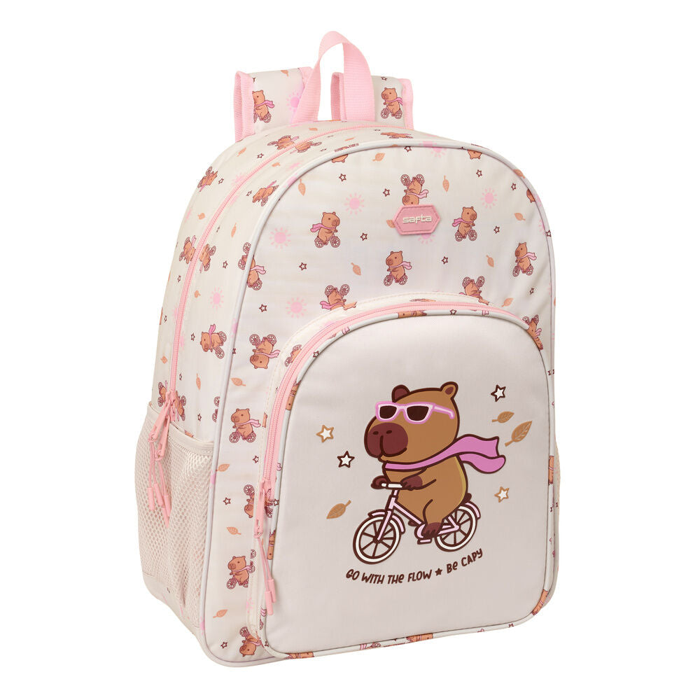 Mochila Escolar Capibara 42cm Adaptável