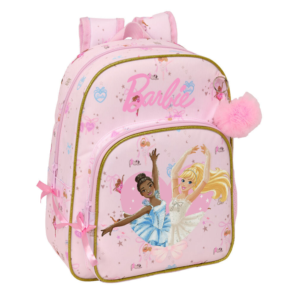 Mochila Pré-Escolar Ballet Barbie 34cm Adaptável
