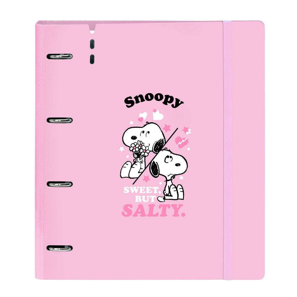 Capa A4 Anilhas Snoopy Com Recarga
