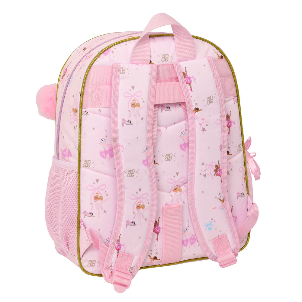 Mochila Escolar Ballet Barbie 38cm Adaptável