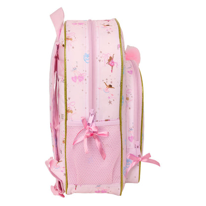 Mochila Escolar Ballet Barbie 38cm Adaptável