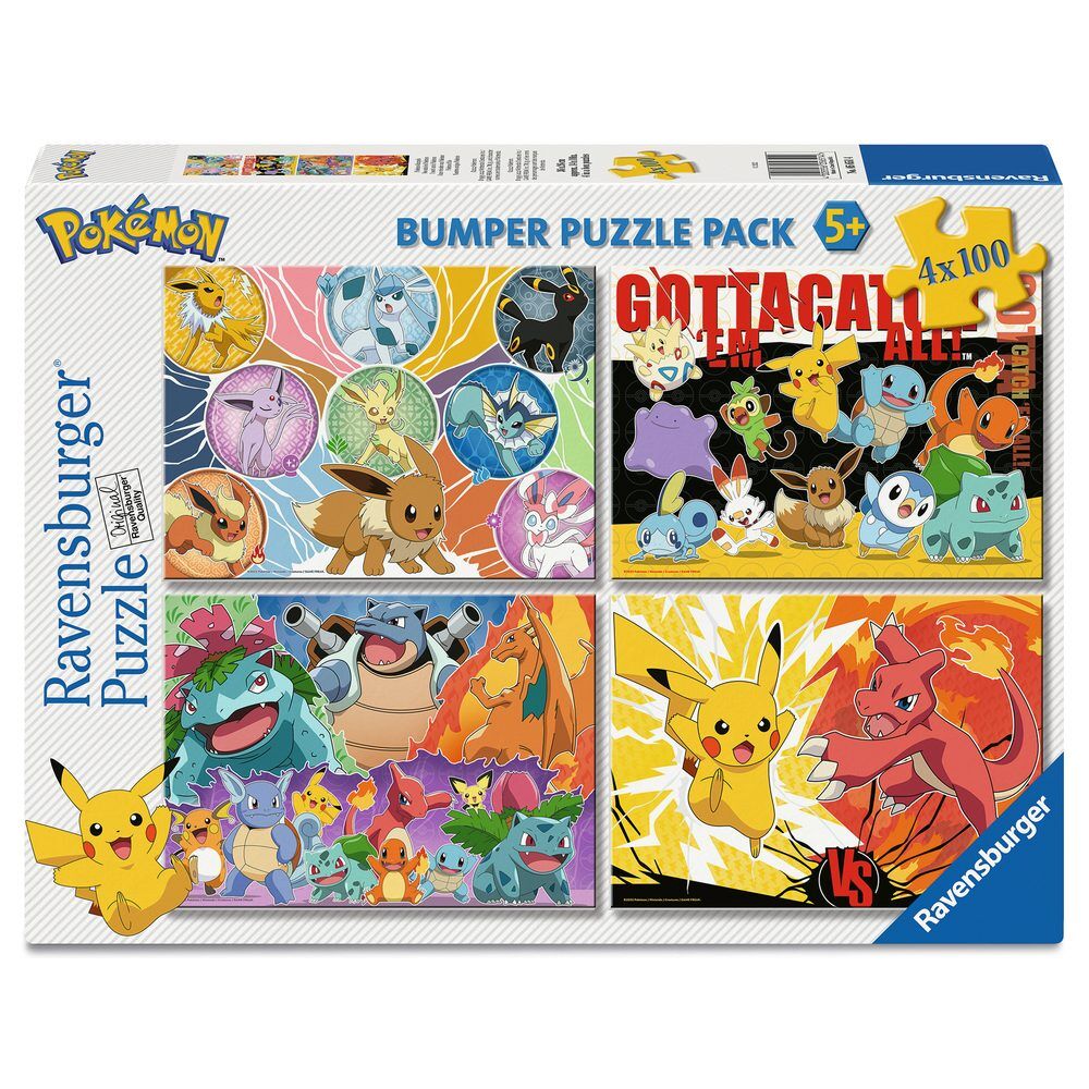 Puzzle Pokemon 4x100pcs