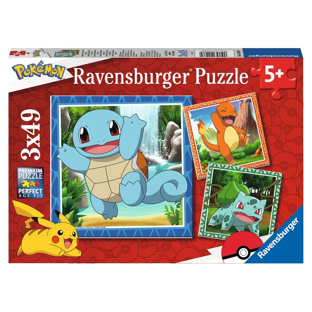 Puzzle Pokemon 3x49pcs