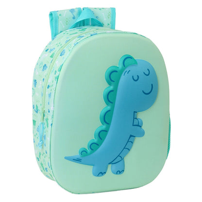 Mochila Pré-Escolar 3D Dino 33cm
