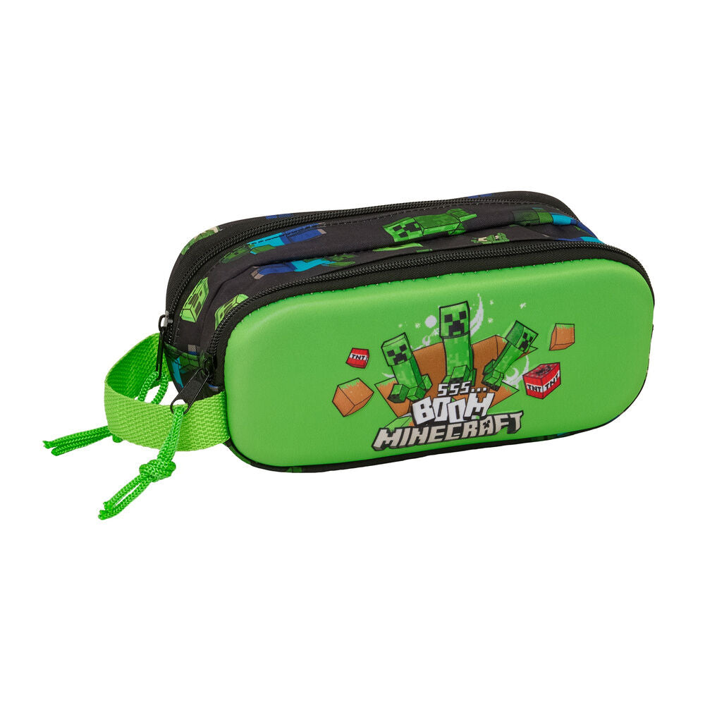 Estojo Duplo 3D Minecraft