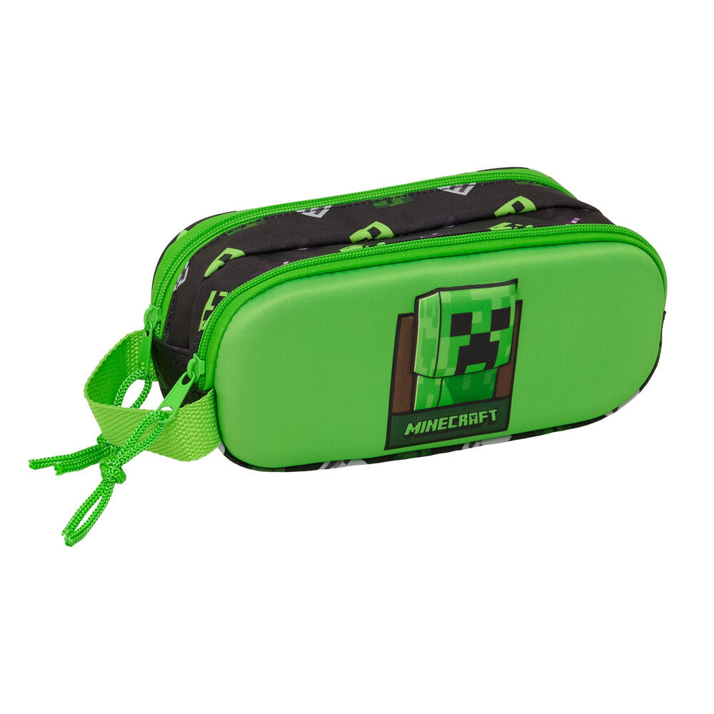 Estojo Duplo 3D Minecraft