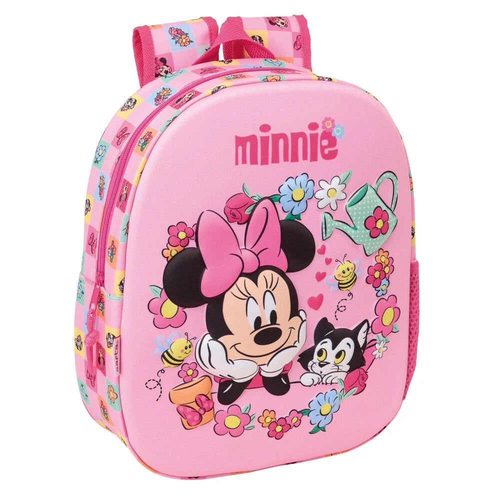 Mochila Pré-Escolar 3D Minnie Disney 33cm