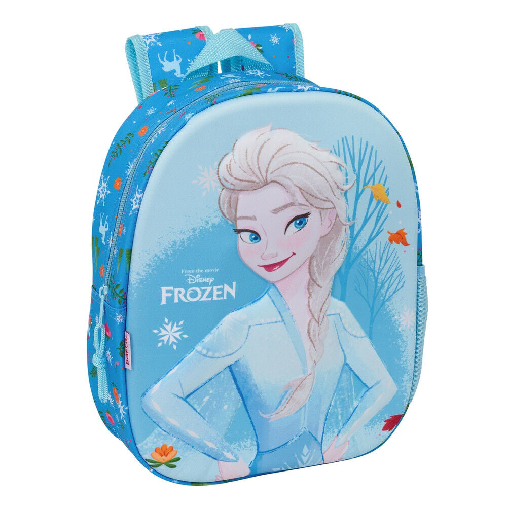 Mochila Pré-Escolar 3D Frozen Disney 33cm