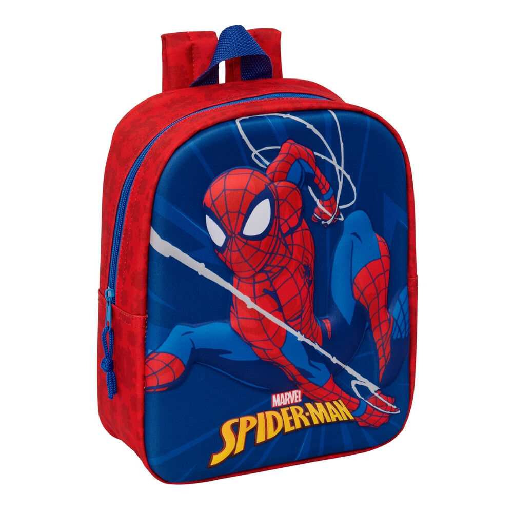 Mochila Creche 3D Spiderman Marvel 27cm