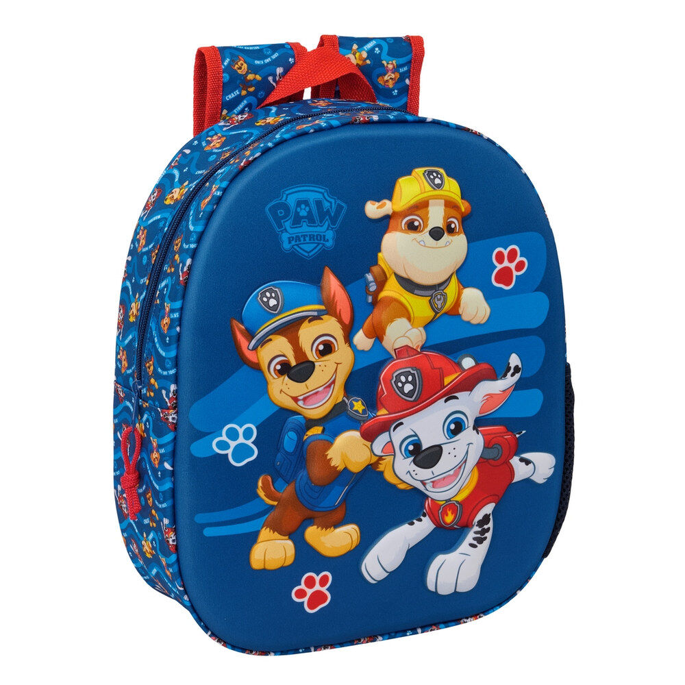 Mochila Pré-Escolar 3D Patrulha Pata 33cm