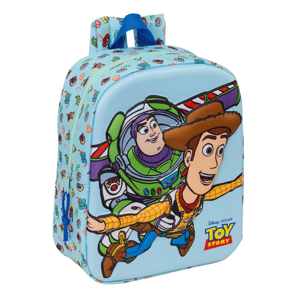 Mochila Creche 3D Toy Story Disney Pixar 27cm
