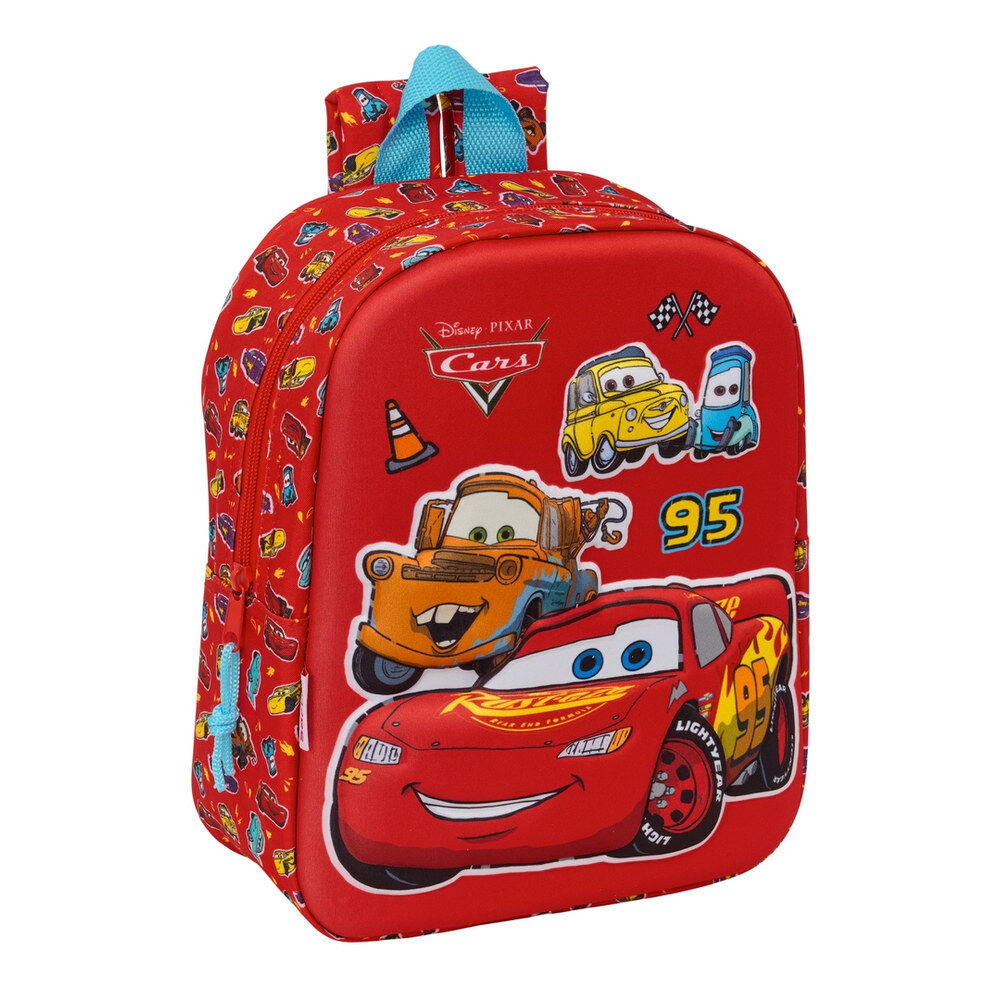 Mochila Creche 3D Cars Disney 27cm