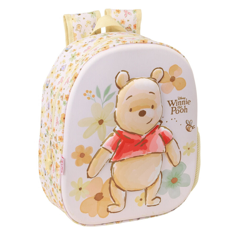 Mochila Pré-Escolar 3D Winnie the Pooh Disney 33cm
