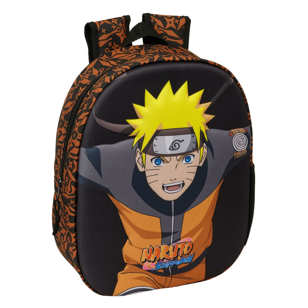 Mochila Pré-Escolar 3D Naruto 33cm