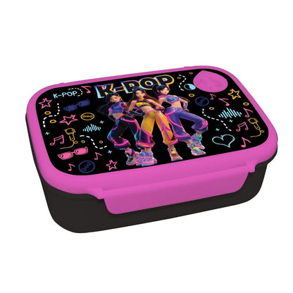 Conjunto Sanduicheira + Garrafa Aluminio K-Pop Demon Hunters 500ml