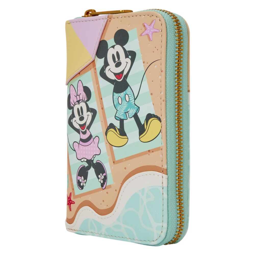Carteira Mickey &amp; Minnie Beach Fun Disney Loungefly
