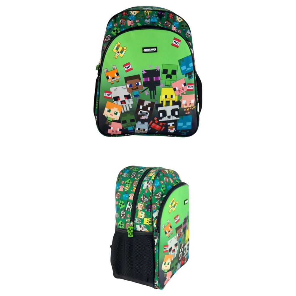 Mochila Escolar Characters Minecraft 40cm