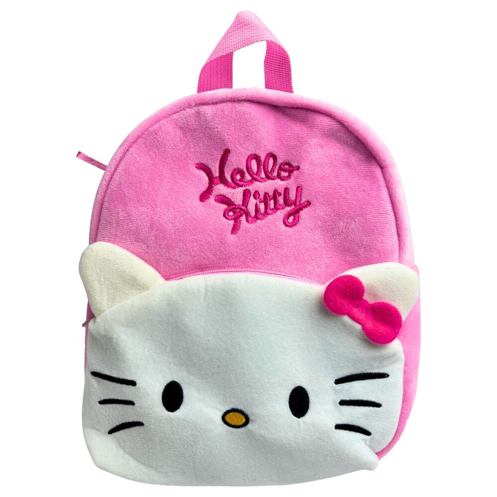 Mochila Pré-Escolar Peluche Hello Kitty 30cm
