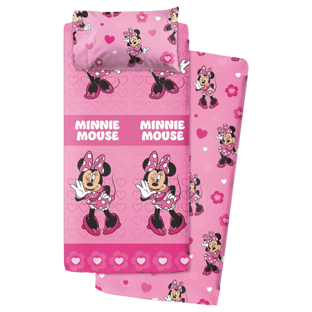 Capa de Edredão e fronha Minnie Disney Algodão Cama de 105cm