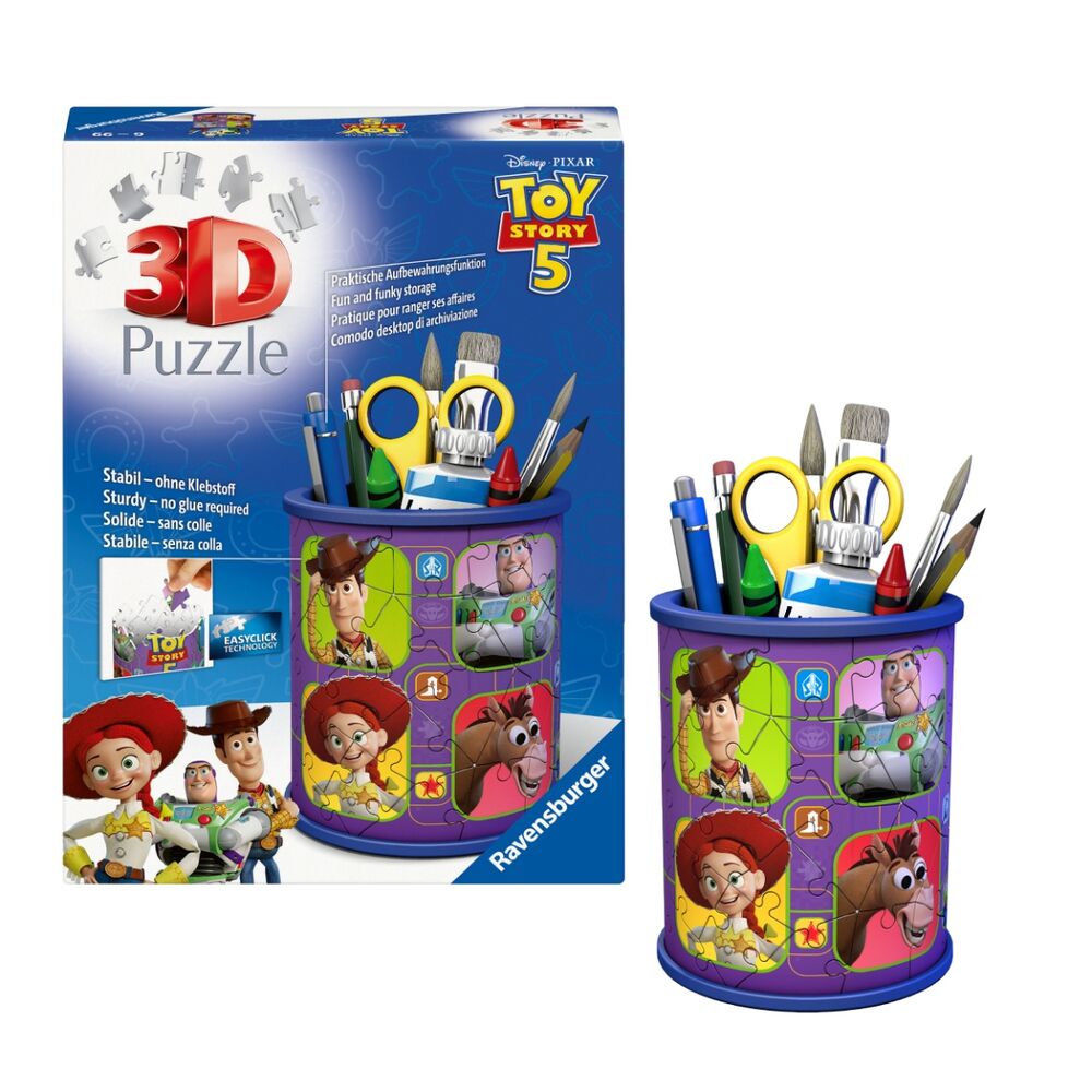 Puzzle 3D Porta-Lápis Toy Story Disney 54pcs