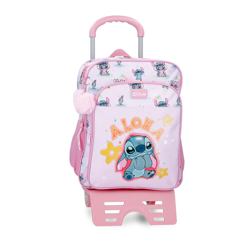 Mochila Escolar Trolley You &amp; Me Stitch Disney 40cm