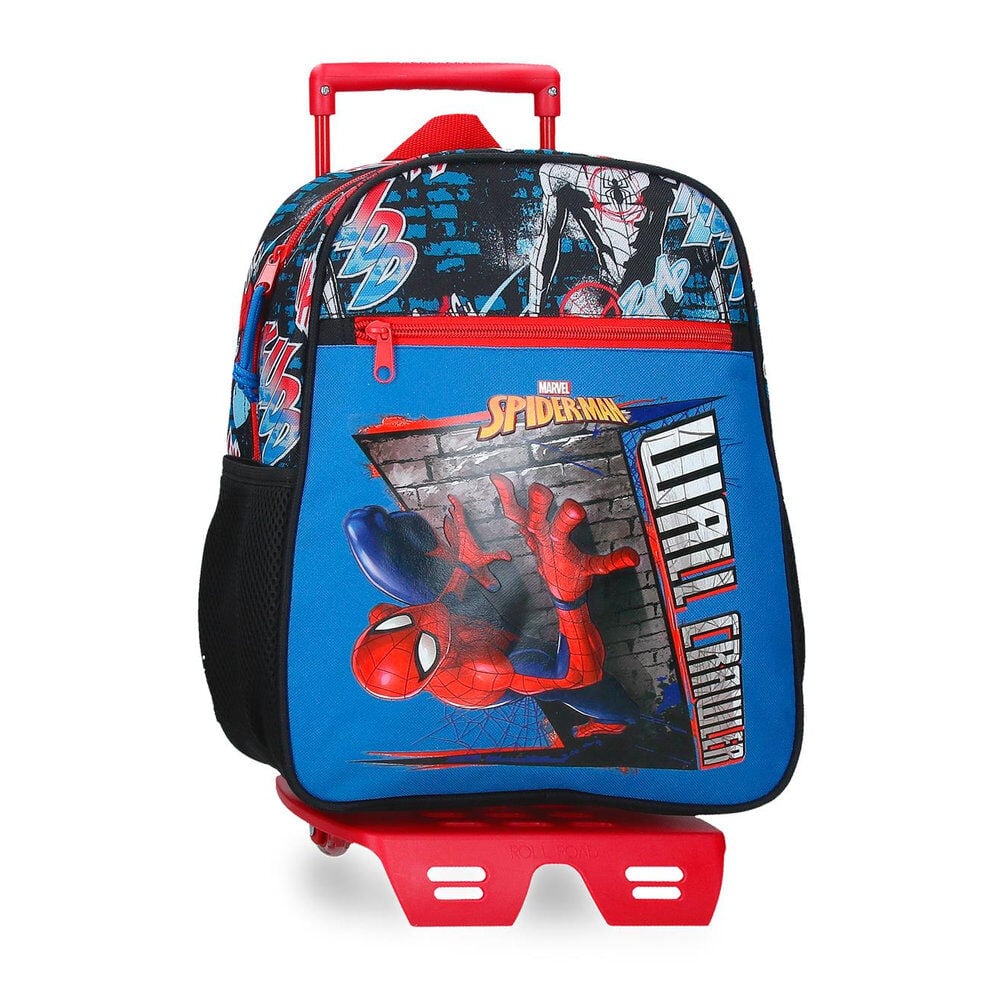 Mochila Pré-Escolar Trolley Wall Crawler Spiderman Marvel 33cm